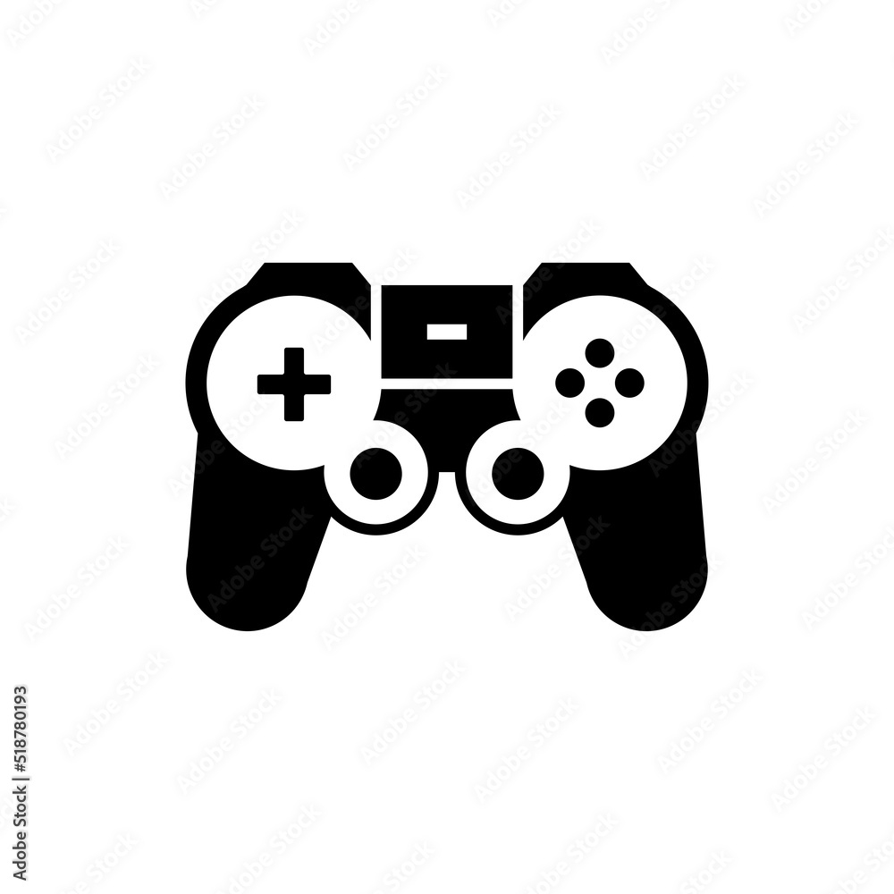 Play Icon, Game Icon Sign Vector Isolated on White Artboard