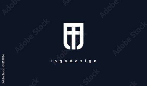 Geometric Letter M with Cross Church Logo. Usable for Business and Branding Company Logos. Flat Vector Logo Design Template Element.