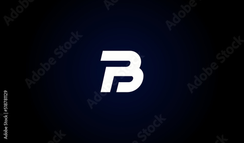 Initial Letter PB Linked Logo. Usable for Business and Company Branding Logos. Flat Vector Logo Design Template Element.