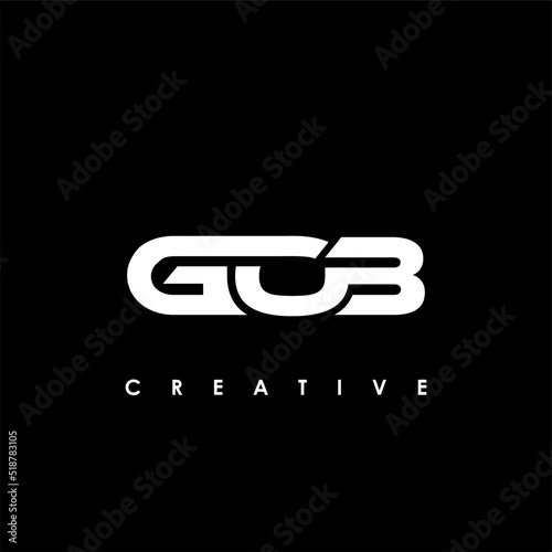 GOB Letter Initial Logo Design Template Vector Illustration