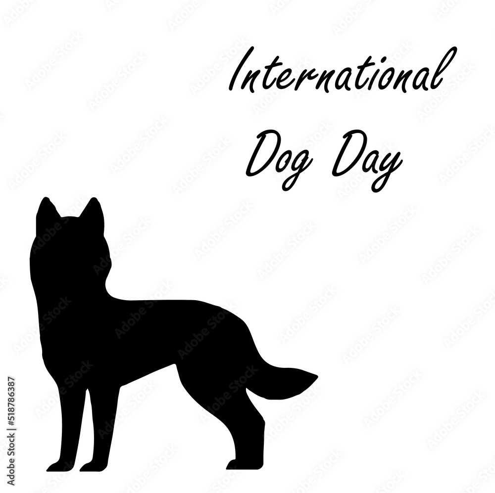 poster or template for International Dog Day. graphic of world dog day good for world dog day celebration. flyer design. poster or template for International Dog Day. graphic of world dog day good for world dog day celebration. flyer design.