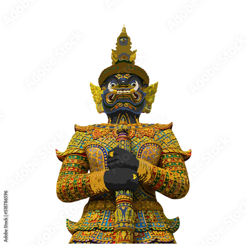 Thao Wessuwan. God of wealth in Thailand. 