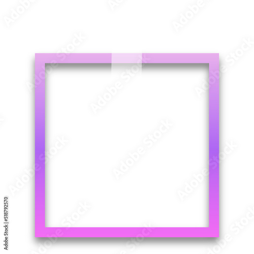 gradient pinned square frame 