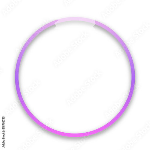 gradient pinned circle frame 
