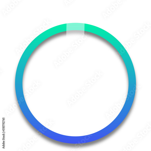 gradient pinned circle frame 