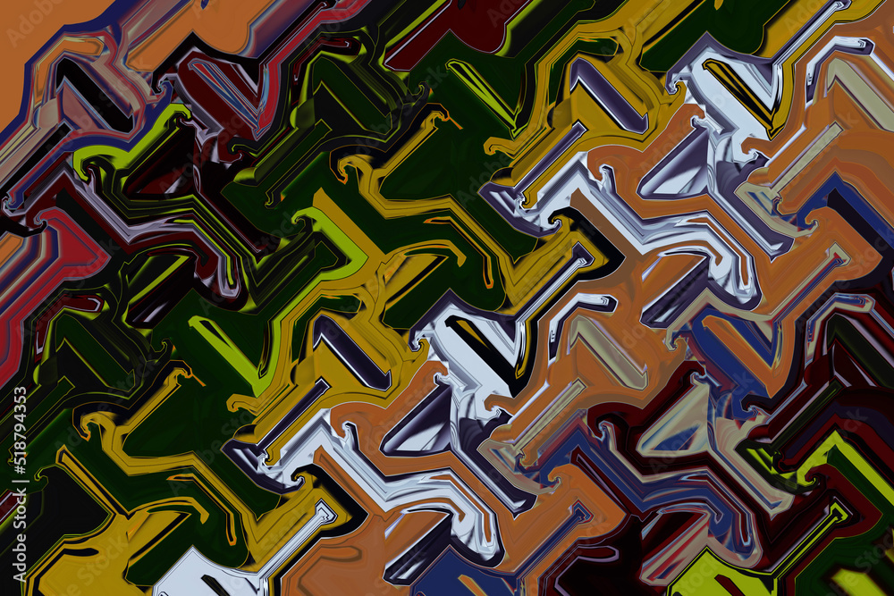 Fototapeta premium Abstract and contemporary digital art design