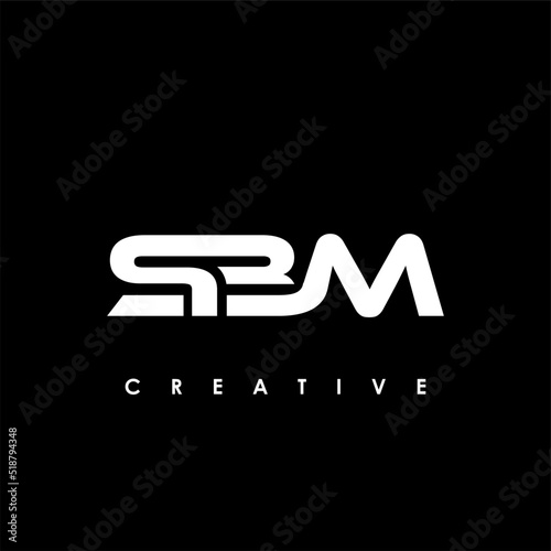 SBM Letter Initial Logo Design Template Vector Illustration photo