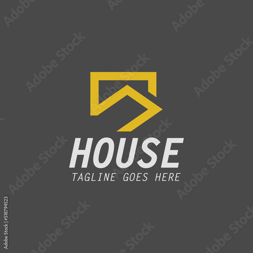 House logo design template. Vector illustration