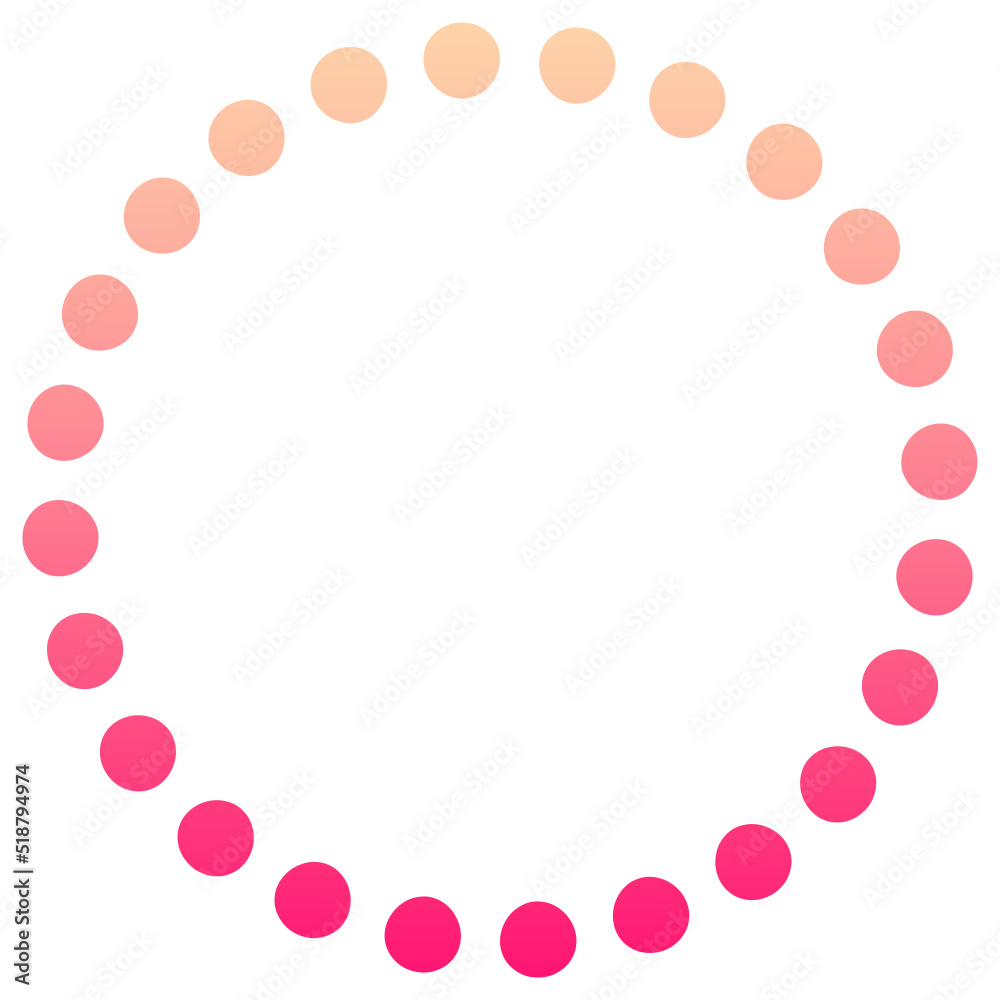 gradient dotted circle shape
gradient dotted circle shape