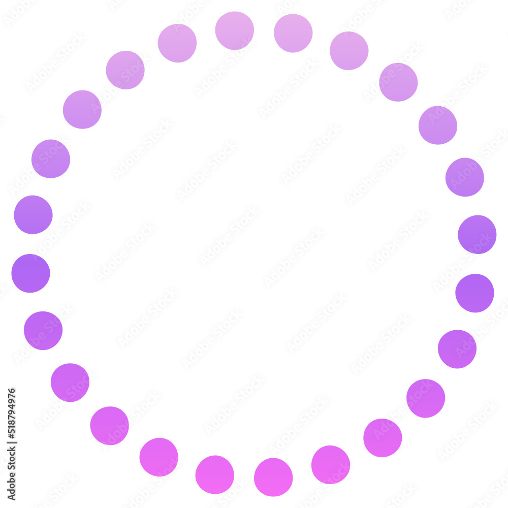 gradient dotted circle shape
