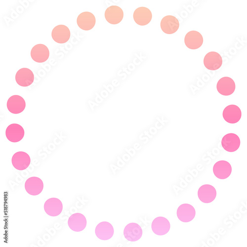 gradient dotted circle shape  © KEN111