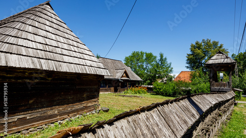 Old Farm houses in Maramures Romania photo