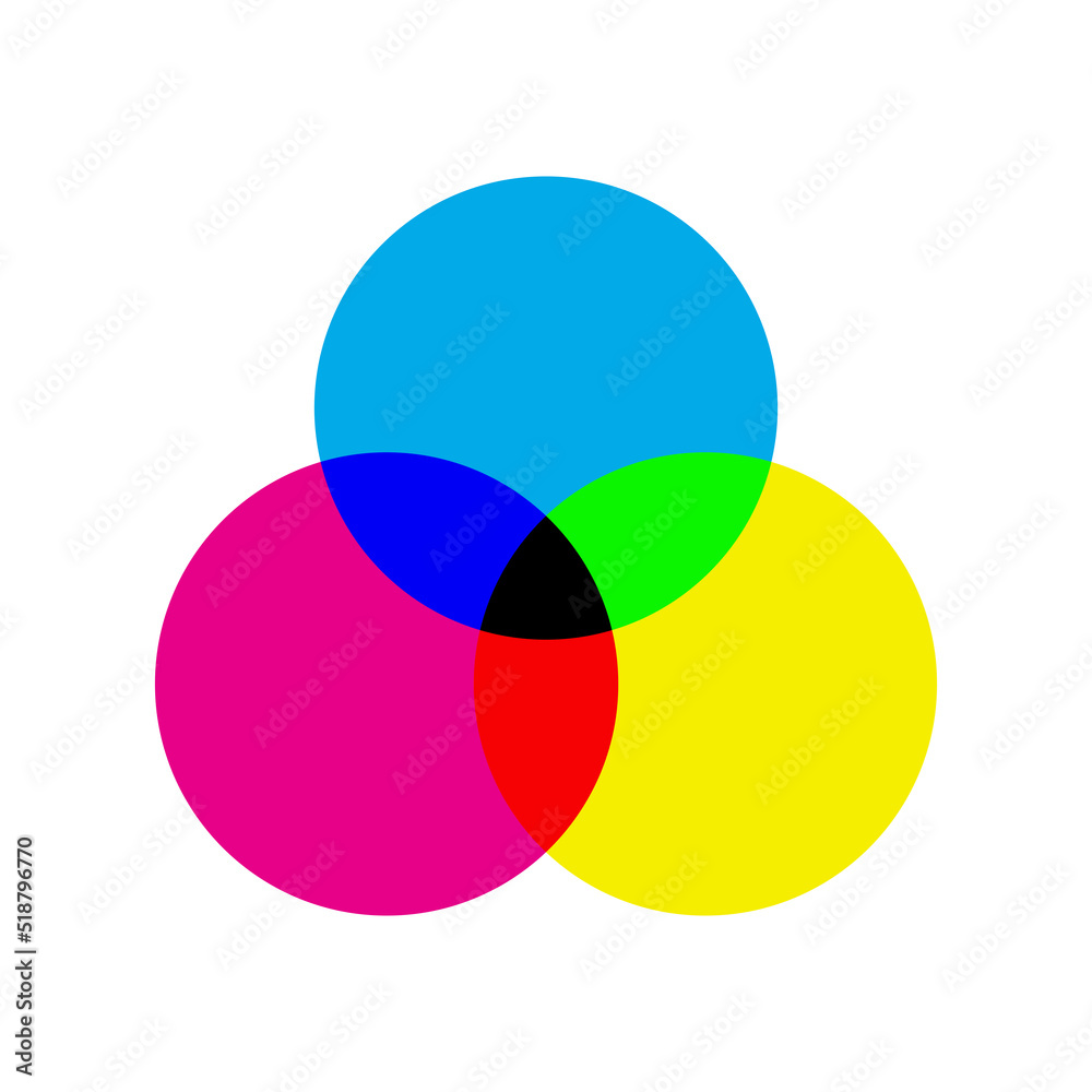 CMYK vector icon isolated on white background