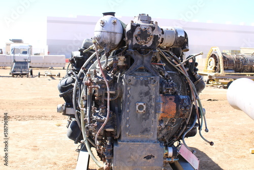 Military airplanes and aircraft engines vintage