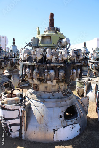 Military airplanes and aircraft engines vintage