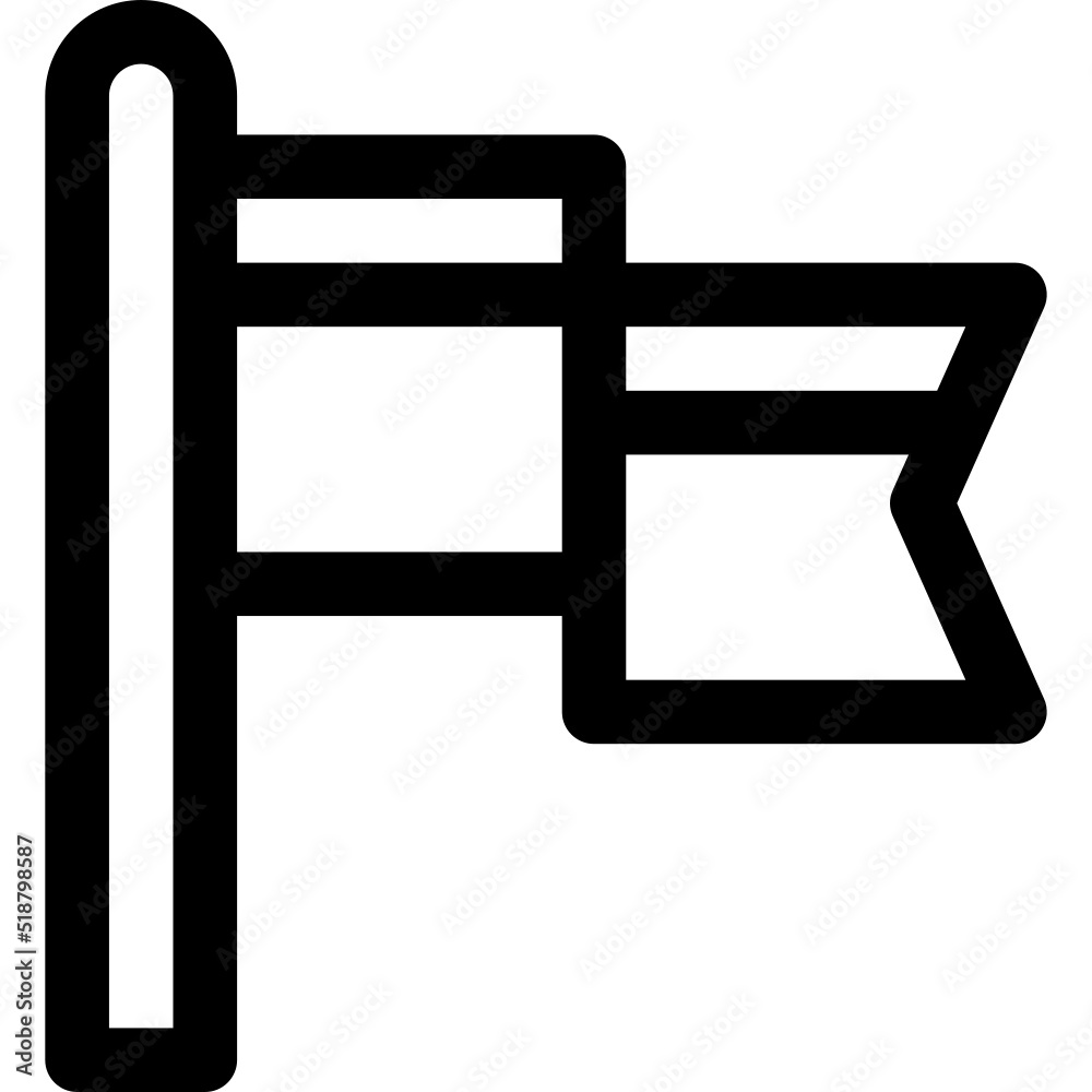Icon, flag, elements, black and white, infographic Icon, flag, elements, black and white, infographic