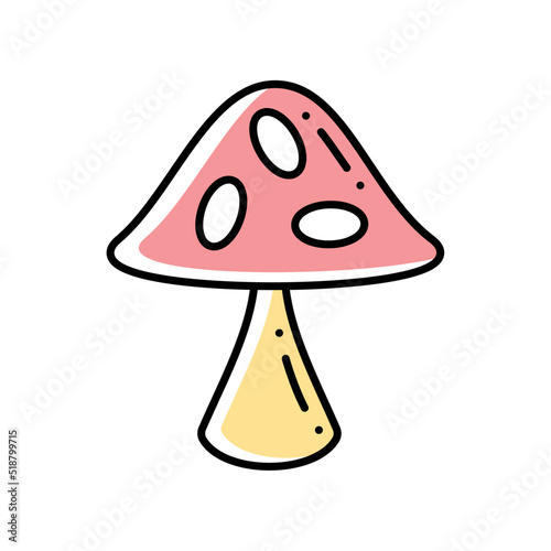 mushroom cartoon icon