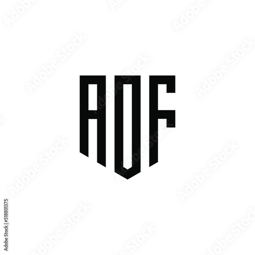 abstract letter aof logo design. initials aof logo