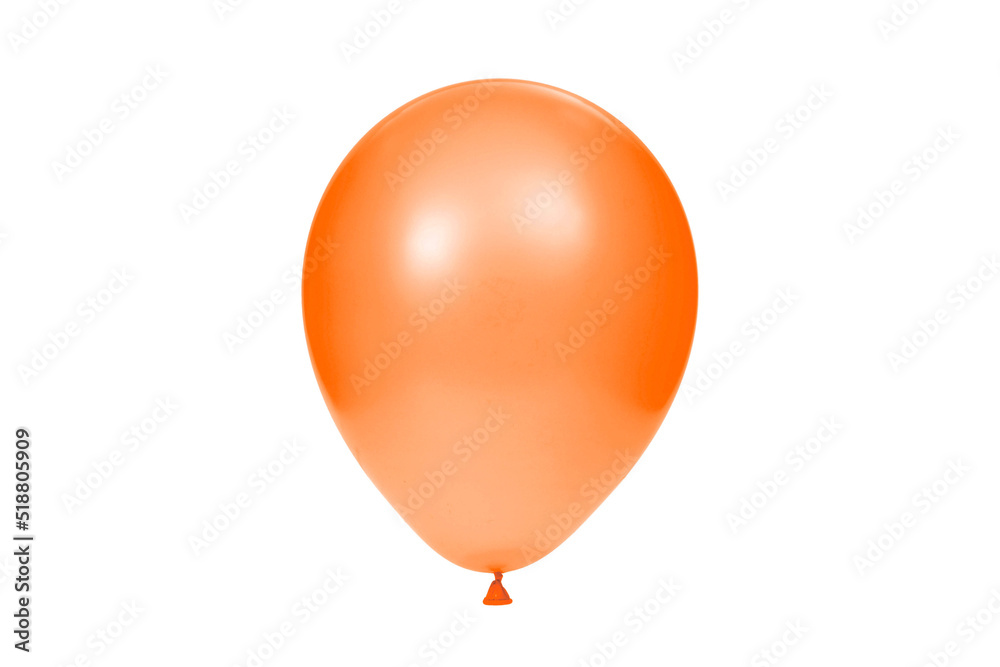 Orange balloon isolated on white background. Template for postcard, banner, poster, web design. Festive decoration for celebrations and birthday. High resolution photo. Orange balloon isolated on white background. Template for postcard, banner, poster, web design. Festive decoration for celebrations and birthday. High resolution photo.