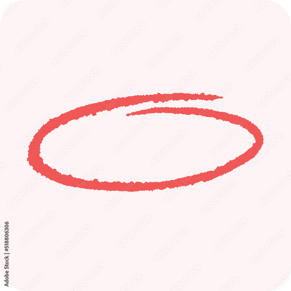 Hand-painted oval-shaped brush Hand-painted oval-shaped brush