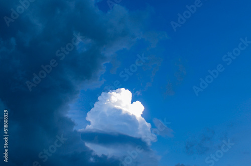 blue sky with clouds