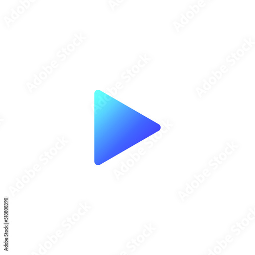 Play gradient button ui design 