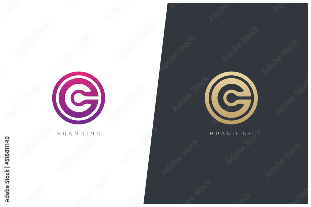 C Letter Logo Vector Concept - Monogram Icon Trademark. Universal C Logotype Brand C Letter Logo Vector Concept - Monogram Icon Trademark. Universal C Logotype Brand