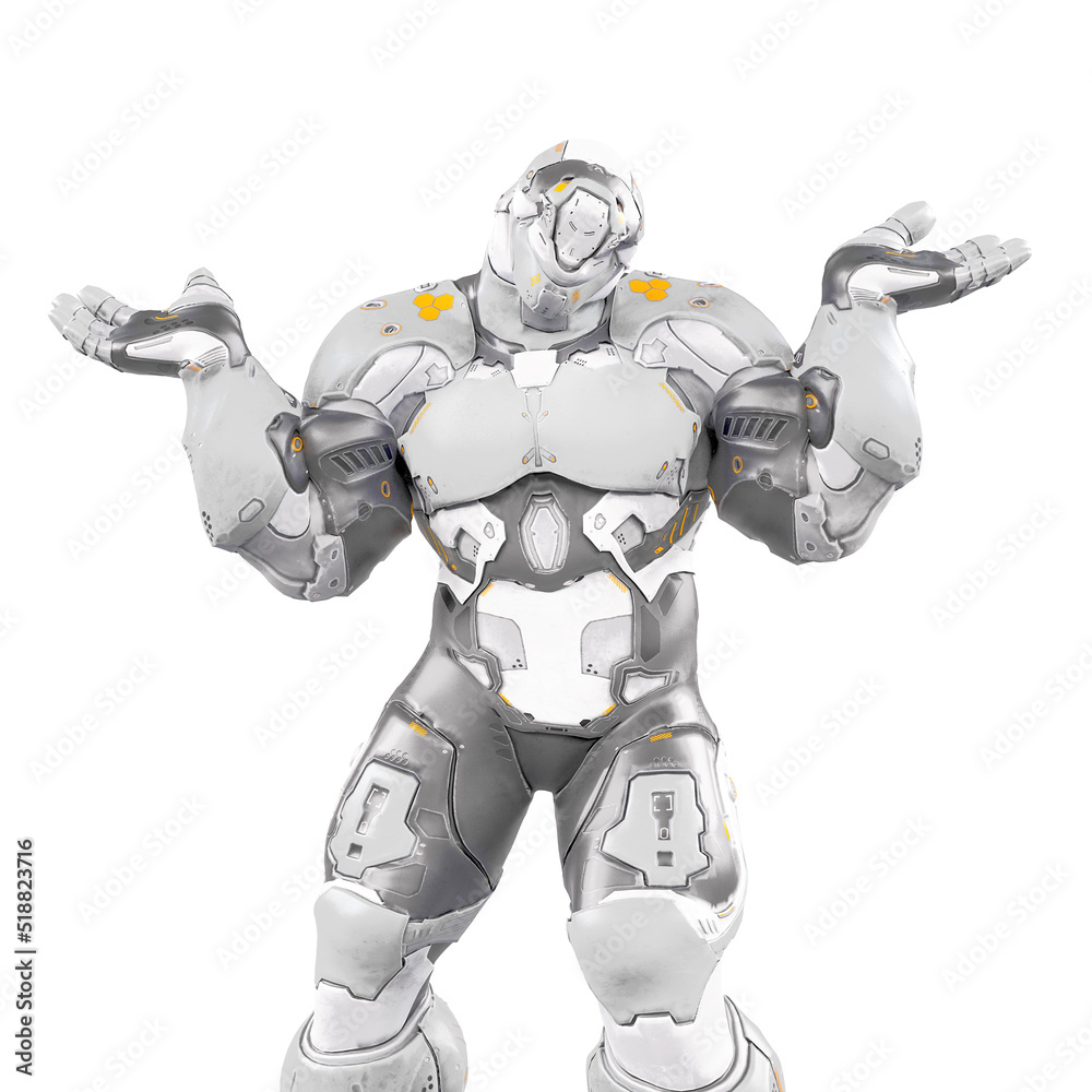 future soldier is in doubt on white background future soldier is in doubt on white background