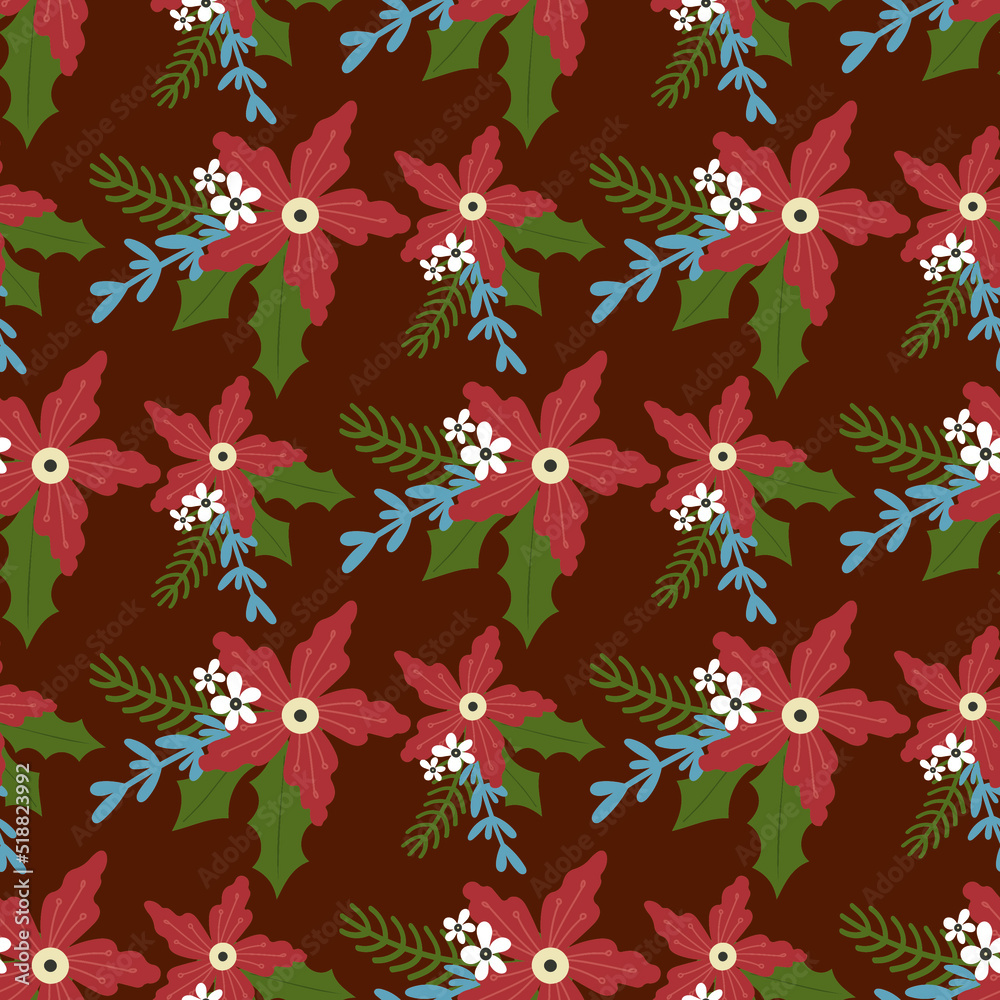 Seamless Christmas pattern. Christmas. Vector pattern.