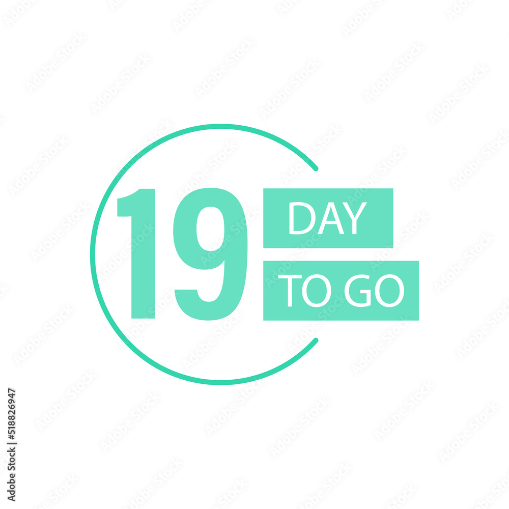 Days Left Badges and Stickers. Number of days left. Countdown left days banner. Count down vector banner template Days Left Badges and Stickers. Number of days left. Countdown left days banner. Count down vector banner template