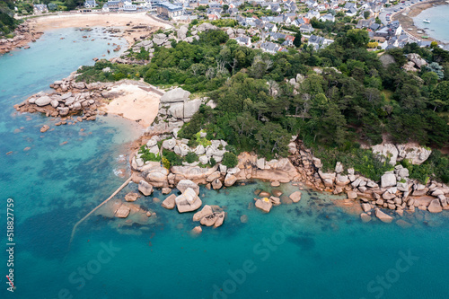 Wallpaper Mural Red granite coast landscape in France. Torontodigital.ca