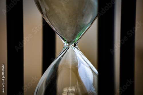 hourglass with sand (bokeh) photo