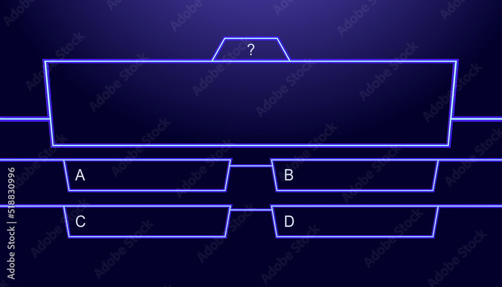 modelo de perguntas e respostas. jogo de perguntas na tv. 9016535 Vetor no  Vecteezy