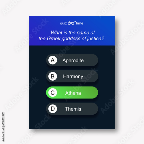 Question and answers neon style for quiz game, app mobile, exam, tv show, school, examination test. Vector illustration 10 eps