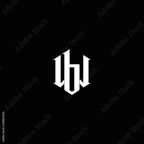 WB BW Logo Design, Creative Minimal Letter BW WB Monogram