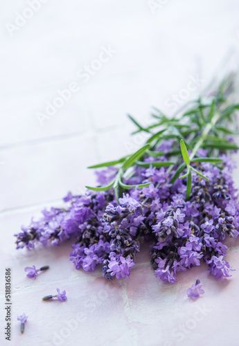 Fresh flowers of lavender bouquet
