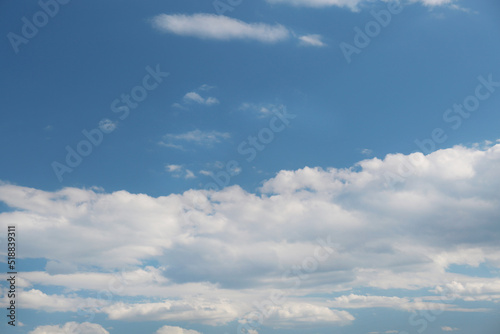 Picturesque view of blue sky with fluffy clouds © New Africa