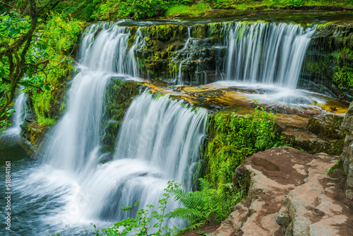 Sgwd y Pannwr waterfall in Wales, UK. © beataaldridge
