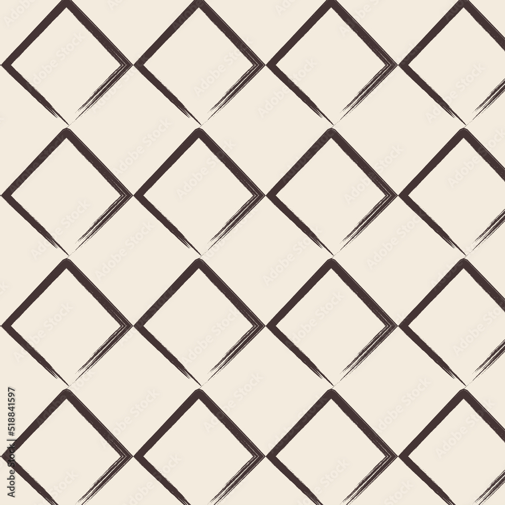 seamless pattern in the form of brown squares on a beige background seamless pattern in the form of brown squares on a beige background