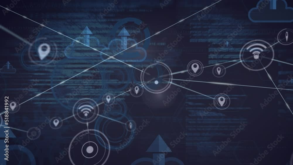 Animation of network of connected in animation animation animation animation in network in network i