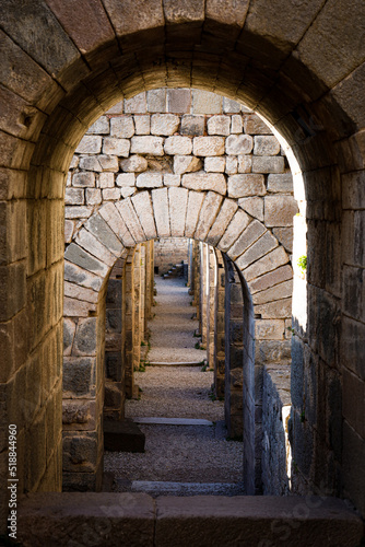 old stone arch loops in pergamon photo