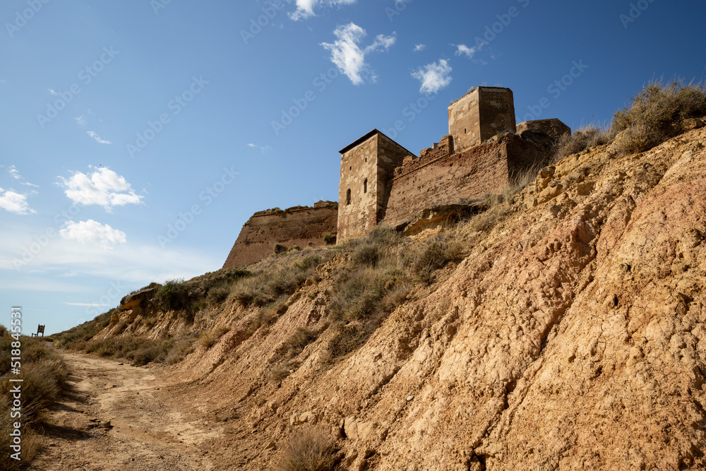 The castle of the knights Templar of Monzón, Cinca Medio, province of Huesca, Aragon, Spain