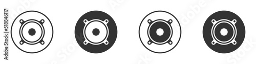 Audio speaker icon Acoustic speaker symbol. Vector illustration.