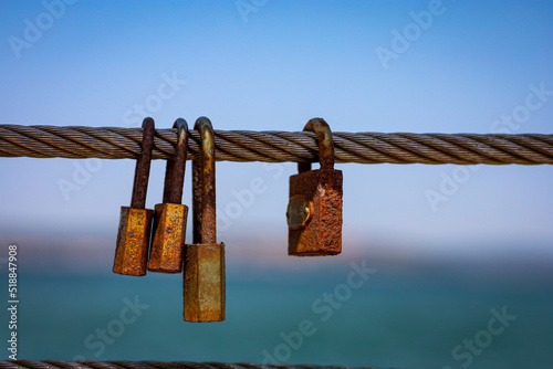 locks in the sky with bokeh photo