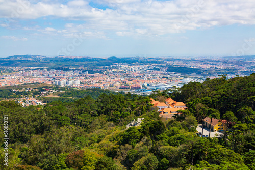 Panorama of Sintra village surrounding seen from The Moorish castle, Portugal © Michal Ludwiczak