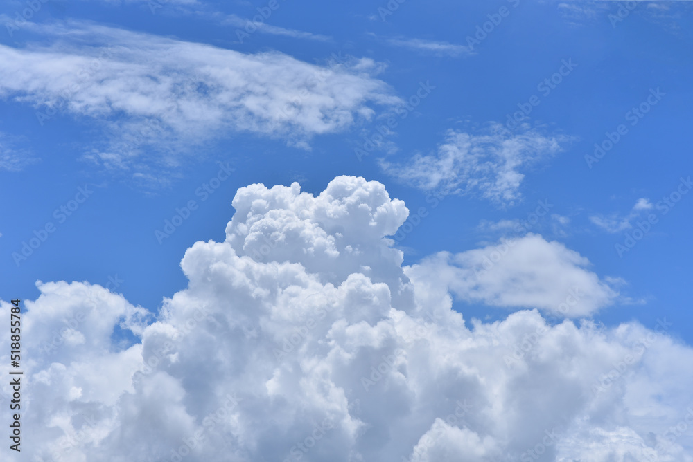 Beautiful sky. Cumulonimbus cloud and cirrus cloud Beautiful sky. Cumulonimbus cloud and cirrus cloud