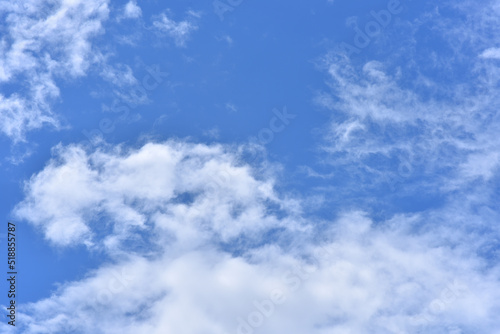 Beautiful sky. Cumulonimbus cloud and cirrus cloud