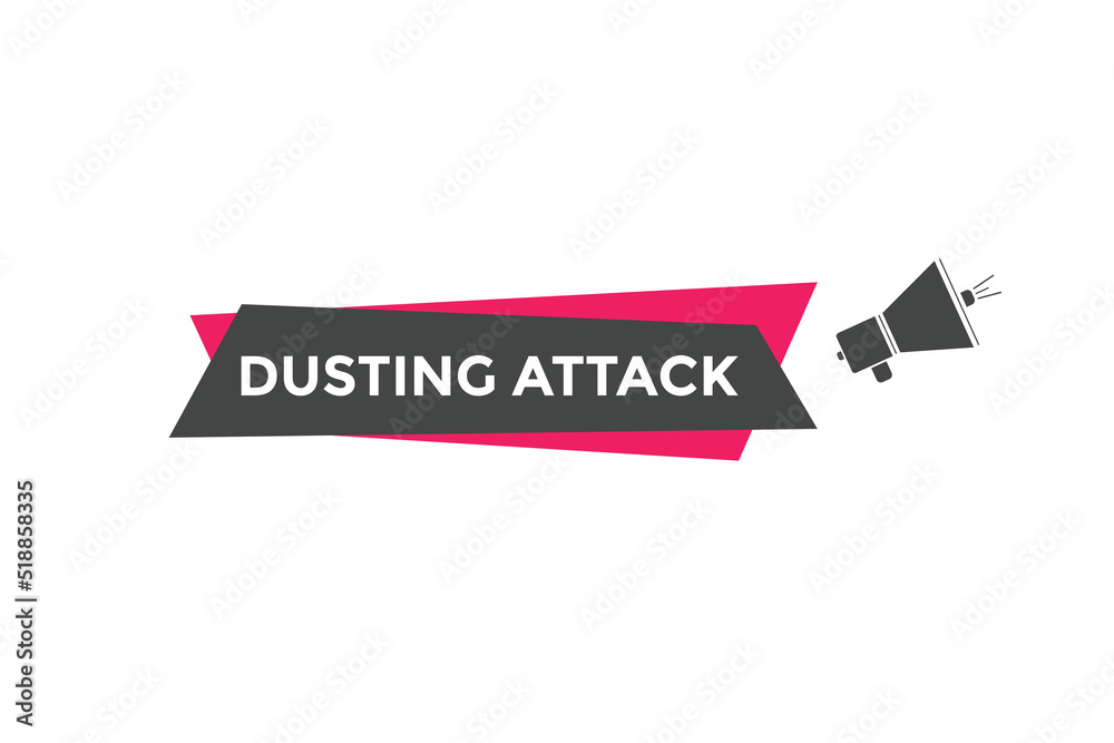 Dusting attack text web template. Vector Illustration. 
