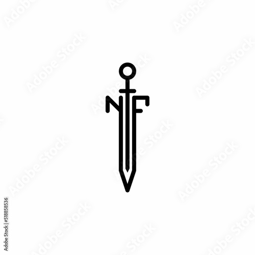 nf FN n f sword logo photo