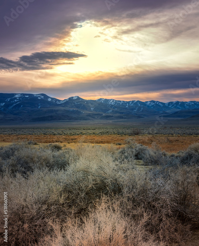 sunrise over the mountains